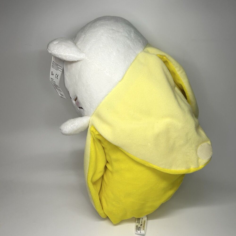 NEW - Funko BANANYA Plush - Gamestop Exclusive - Banana White Cat Large 16” - Picture 4 of 15